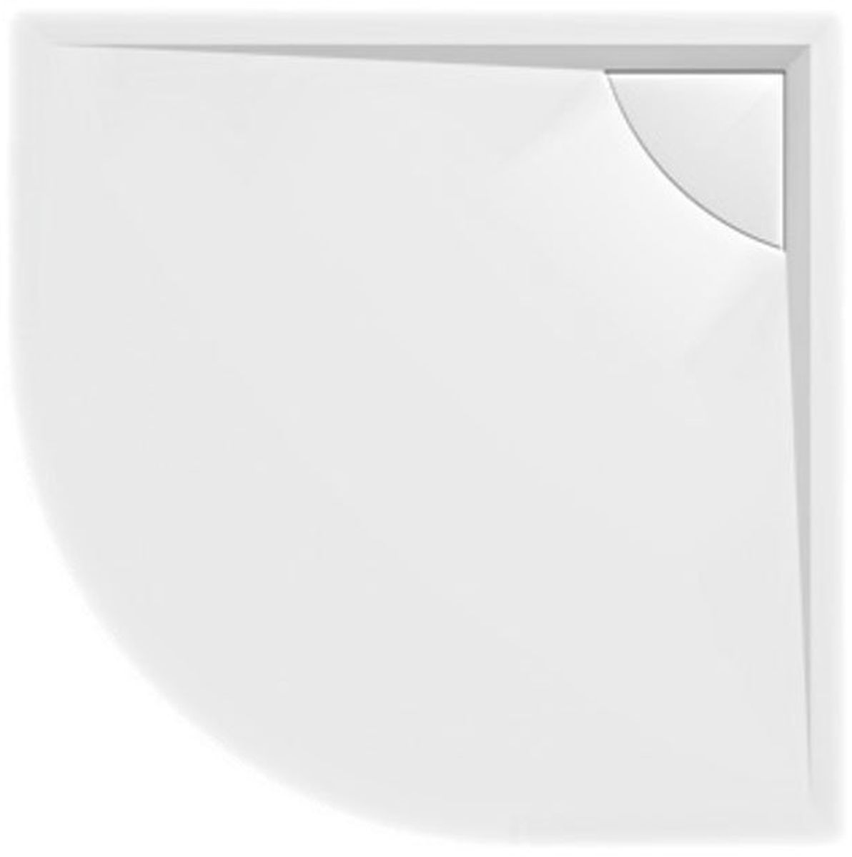 Polysan Lussa plato de ducha semicircular 90x90 cm blanco 71602