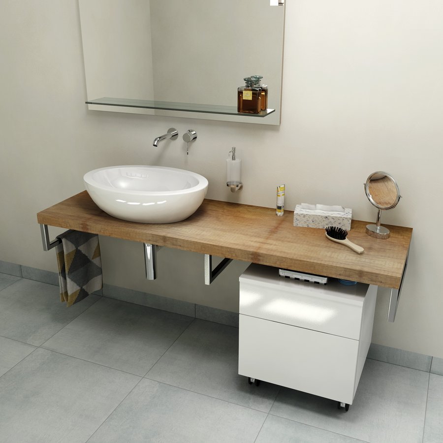 Sapho Avice encimera 120x49.5 cm grafito-madera AV128