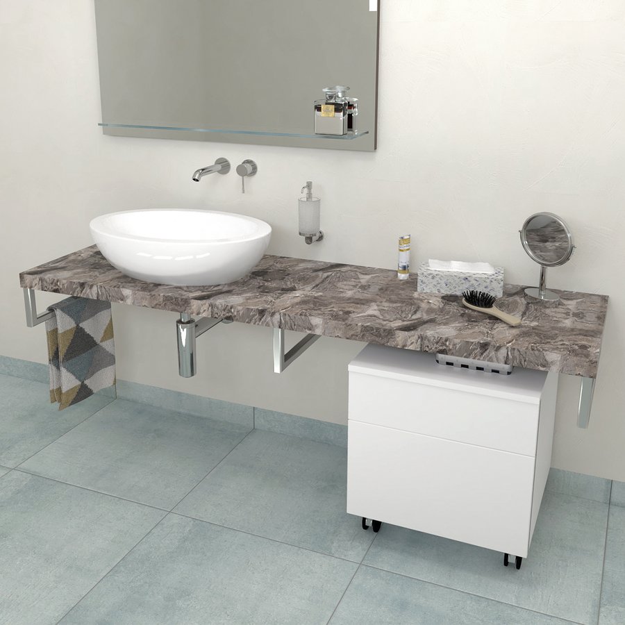 Sapho Avice encimera 130x49.5 cm gris AV1310