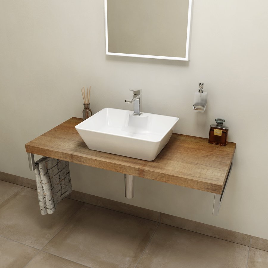 Sapho Avice encimera 140x49.5 cm grafito-madera AV1408
