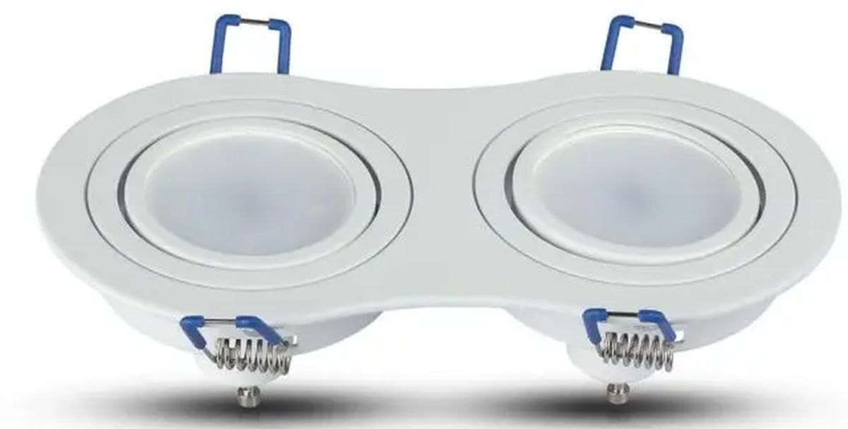 V-TAC lámpara empotrada 2x W blanco 3601