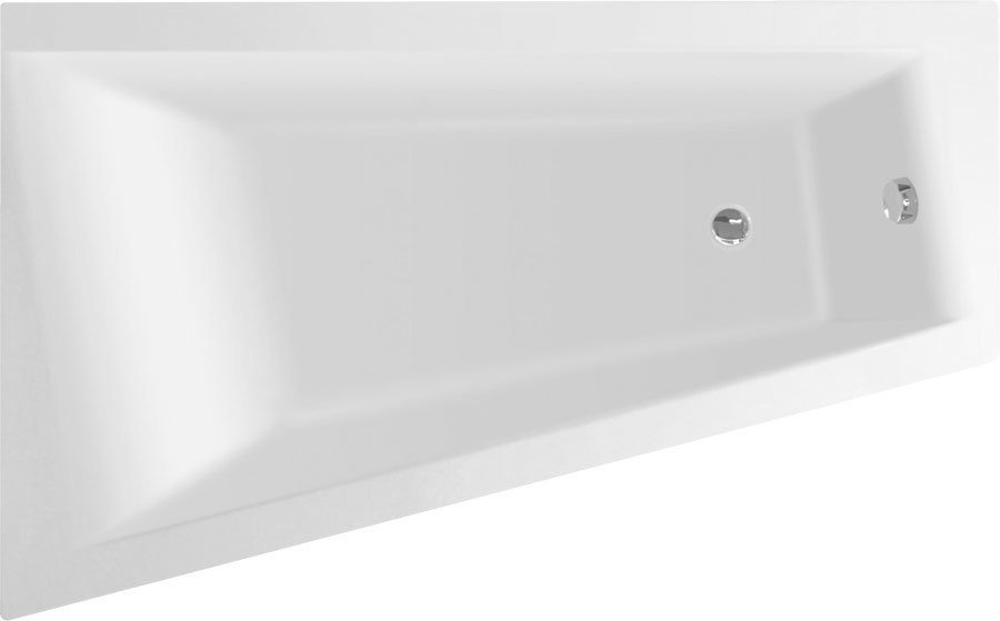 Aqualine Metuje bañera de esquina 160x100 cm izquierda blanco G2610