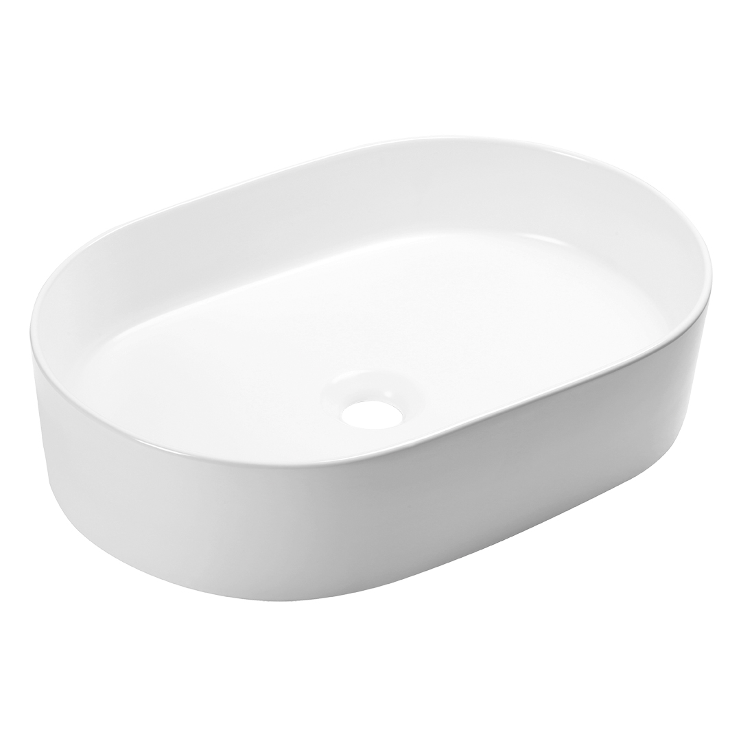 Laveo Desna lavabo 50x35 cm oval sobre encimera blanco VUD6250
