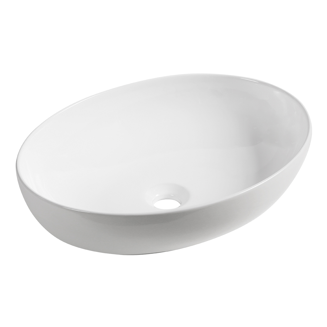 Laveo Desna lavabo 51x39 cm oval sobre encimera blanco VUD6251