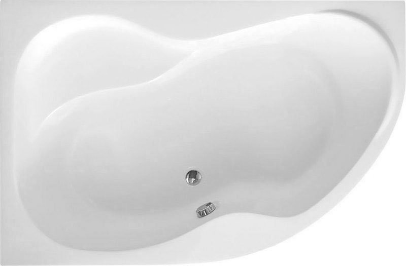 Aqualine Cidlina bañera de esquina 159x105 cm izquierda blanco G3615