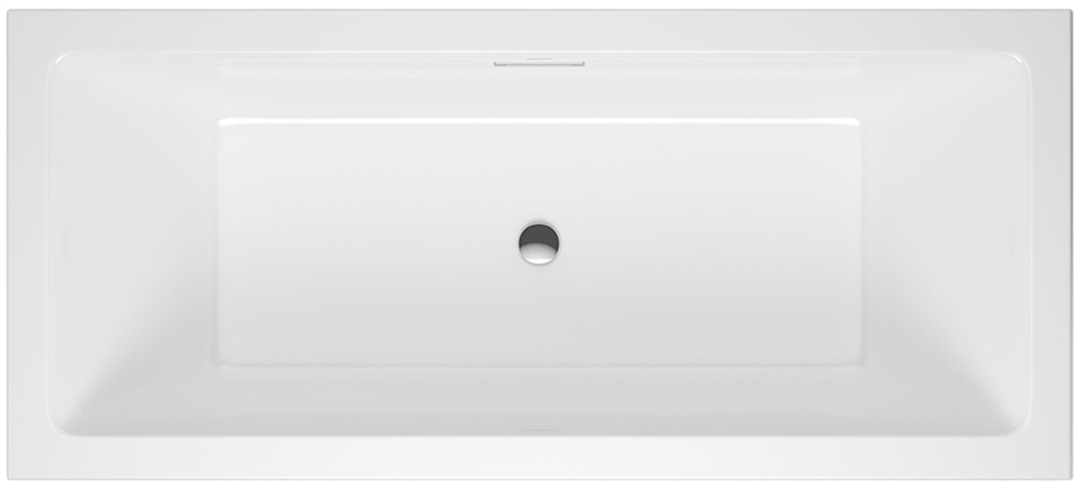 Conjunto bañera rectangular Excellent Heaven Slim WAEX.HEV17WHS, sifón para bañera Excellent Flow ARIN.FLOW.CR