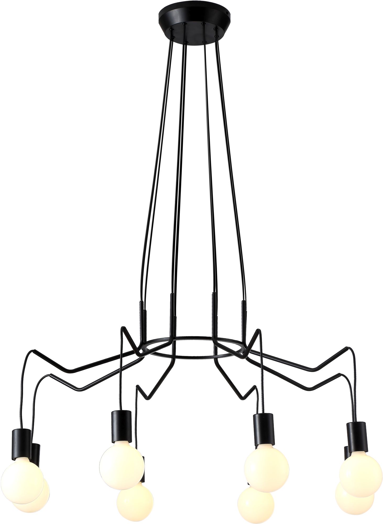 Candellux Basso lámpara colgante x40 W negro 38-71057