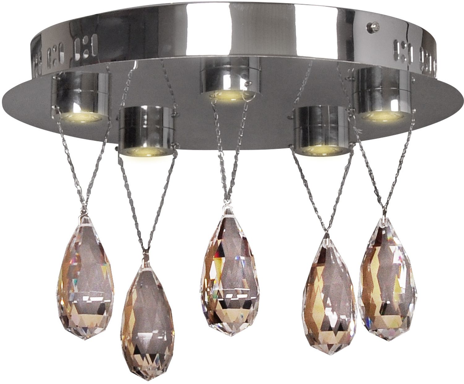 Candellux Prisma lámpara de techo 5x3 W cromo 98-25722