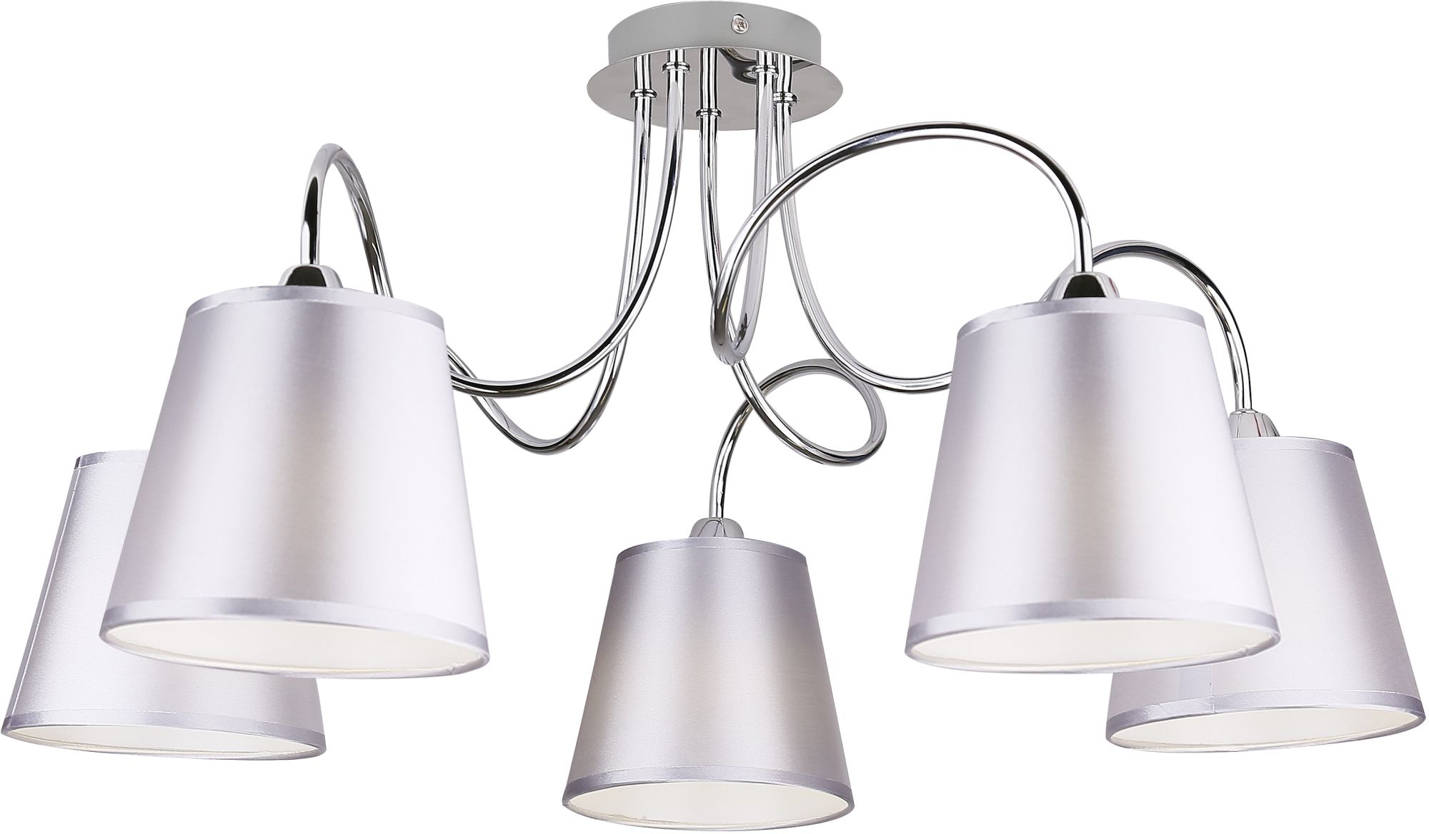 Candellux Luk lámpara de techo 5x40 W cromo-gris 35-70753