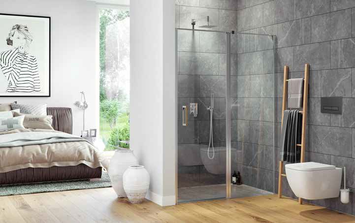Excellent Mazo mampara de ducha 60.5 cm cromo brillante/vidrio transparente KAEX.3025.1S.1300.LP