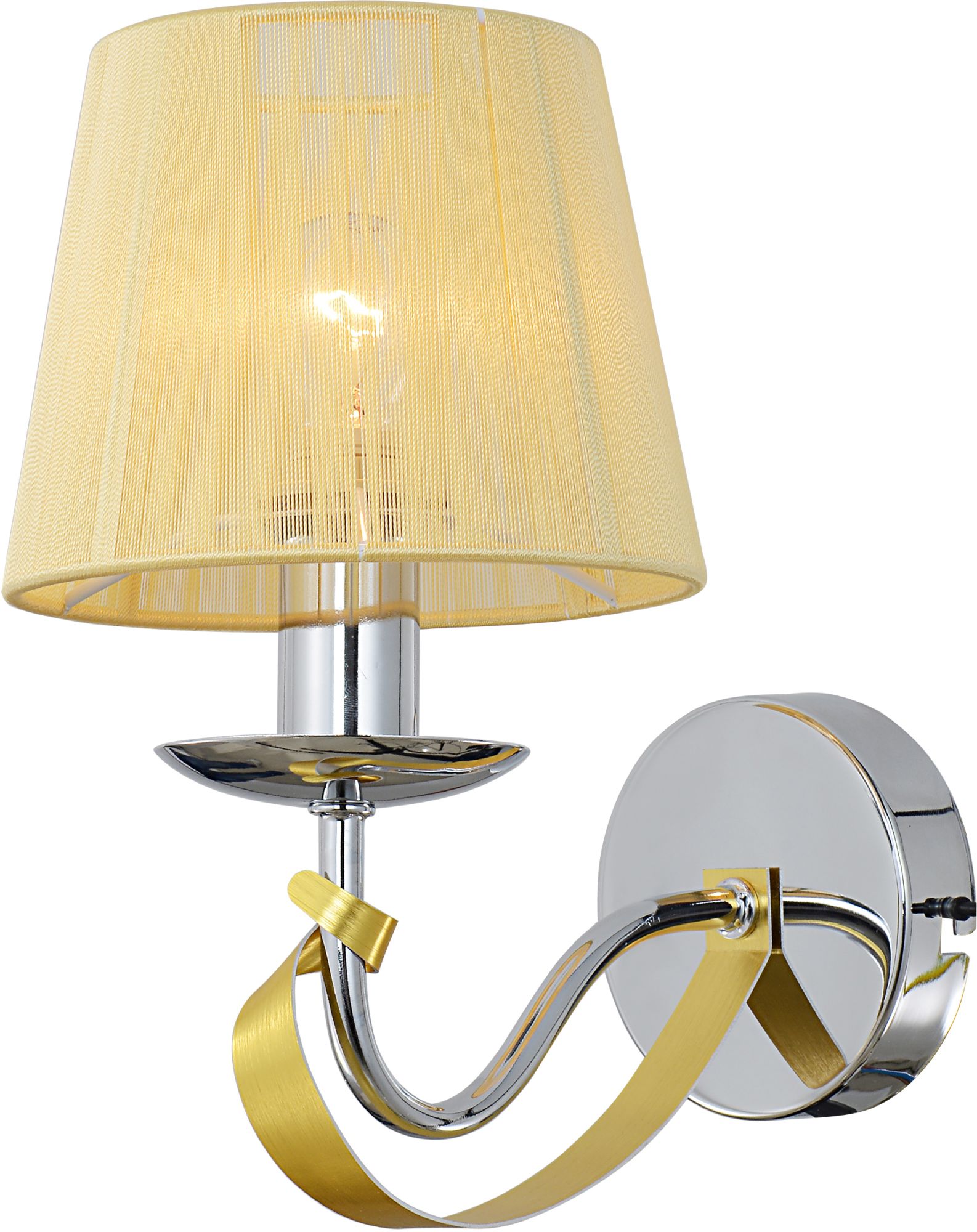 Candellux Diva lámpara de pared 1x40 W cromo-oro 21-55040
