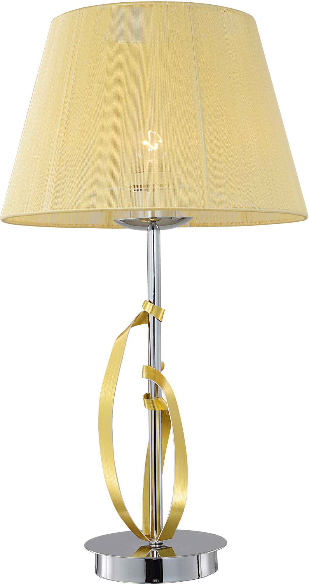 Candellux Diva lámpara de sobremesa 1x60 W cromo-oro 41-55071