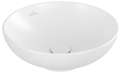Villeroy & Boch Loop & Friends lavabo 42x42 cm circular sobre encimera blanco mate 4A4600RW