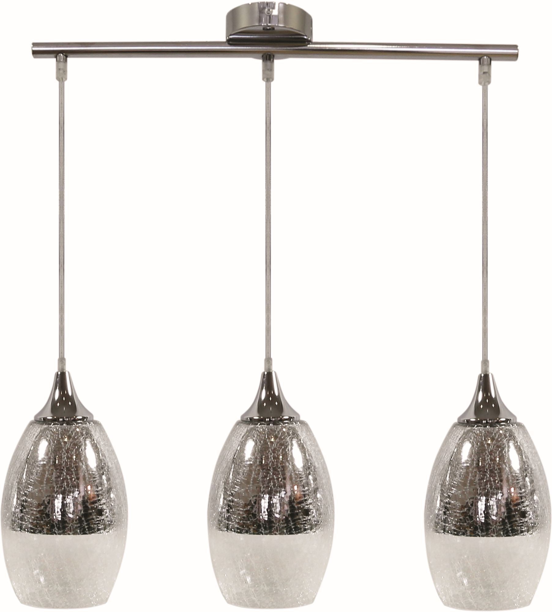 Candellux Celia lámpara colgante 3x60 W plata 33-51585