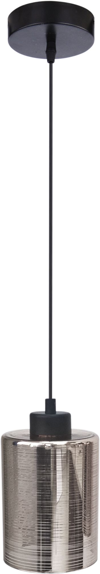 Candellux Cox lámpara colgante 1x60 W negro-cromo 31-53862