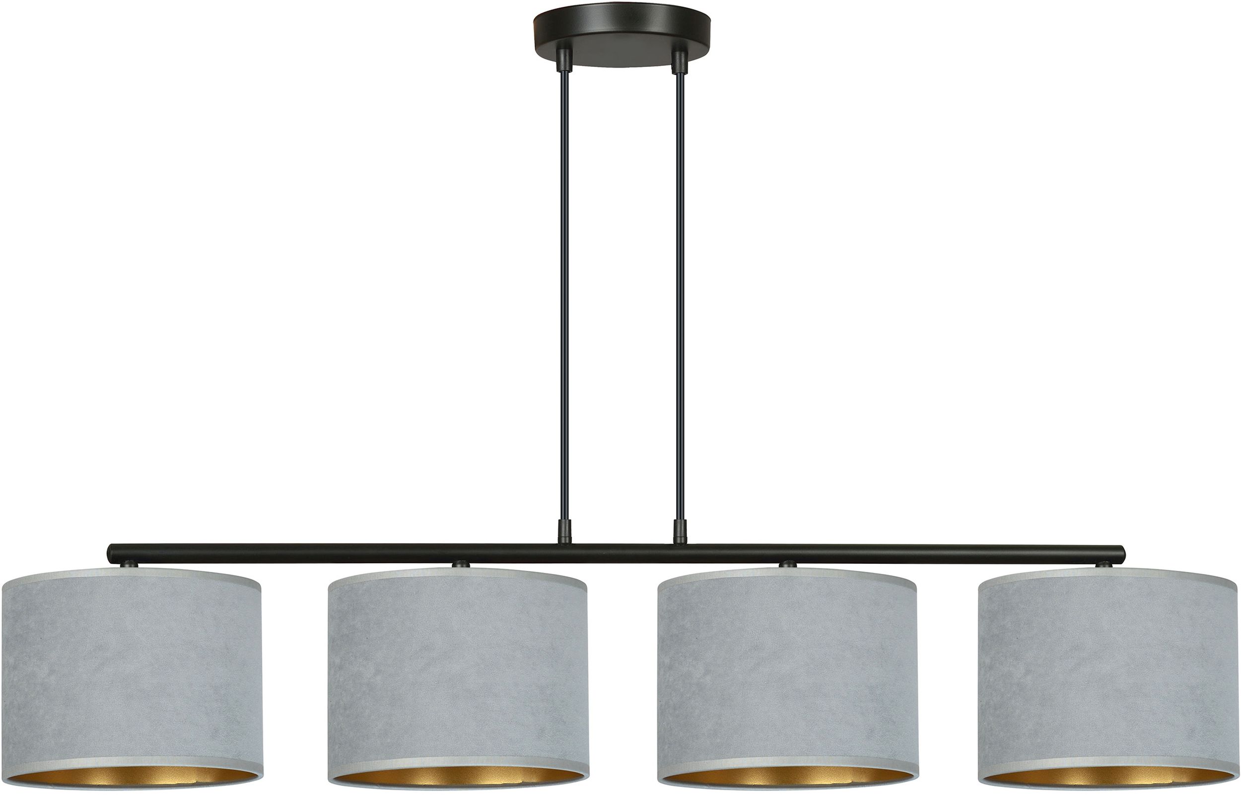 Emibig Hilde lámpara colgante 1x15 W negro-oro-gris/gris ceniza 1050/4