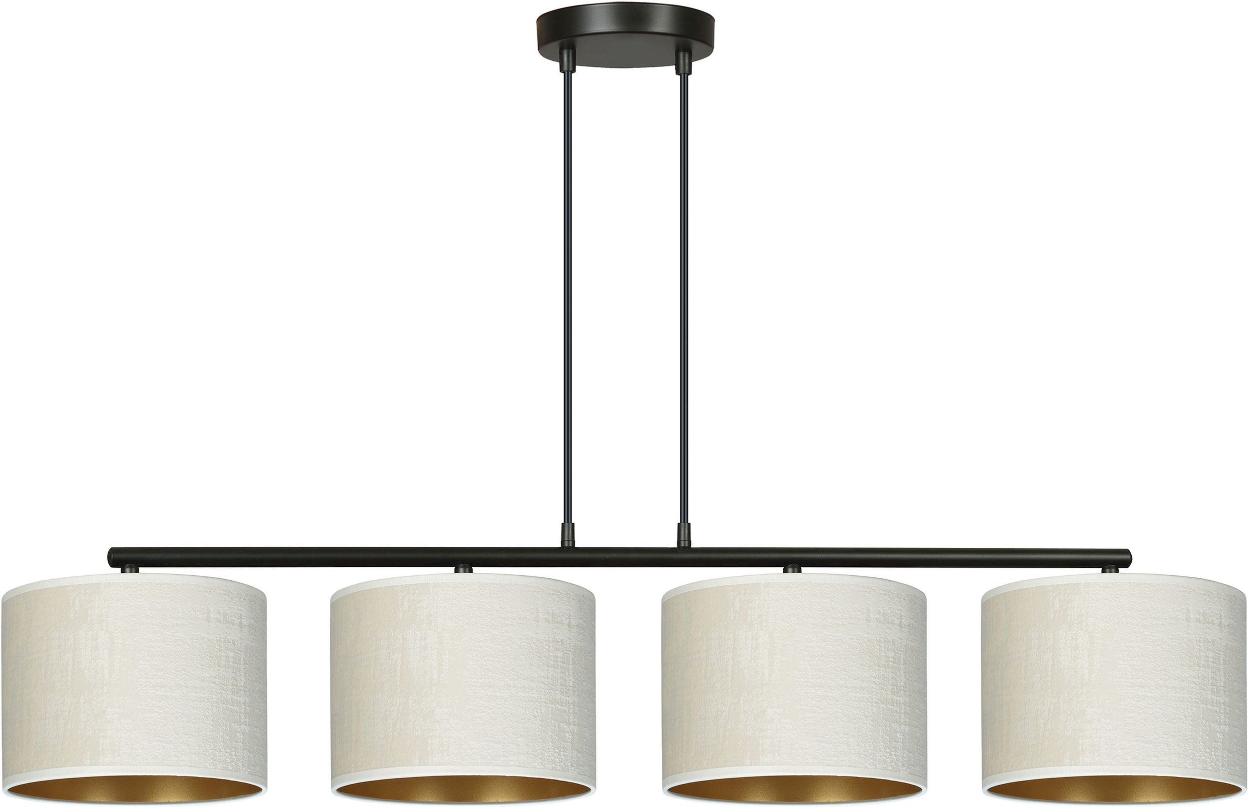 Emibig Hilde lámpara colgante 4x15 W blanco-negro-oro 1052/4