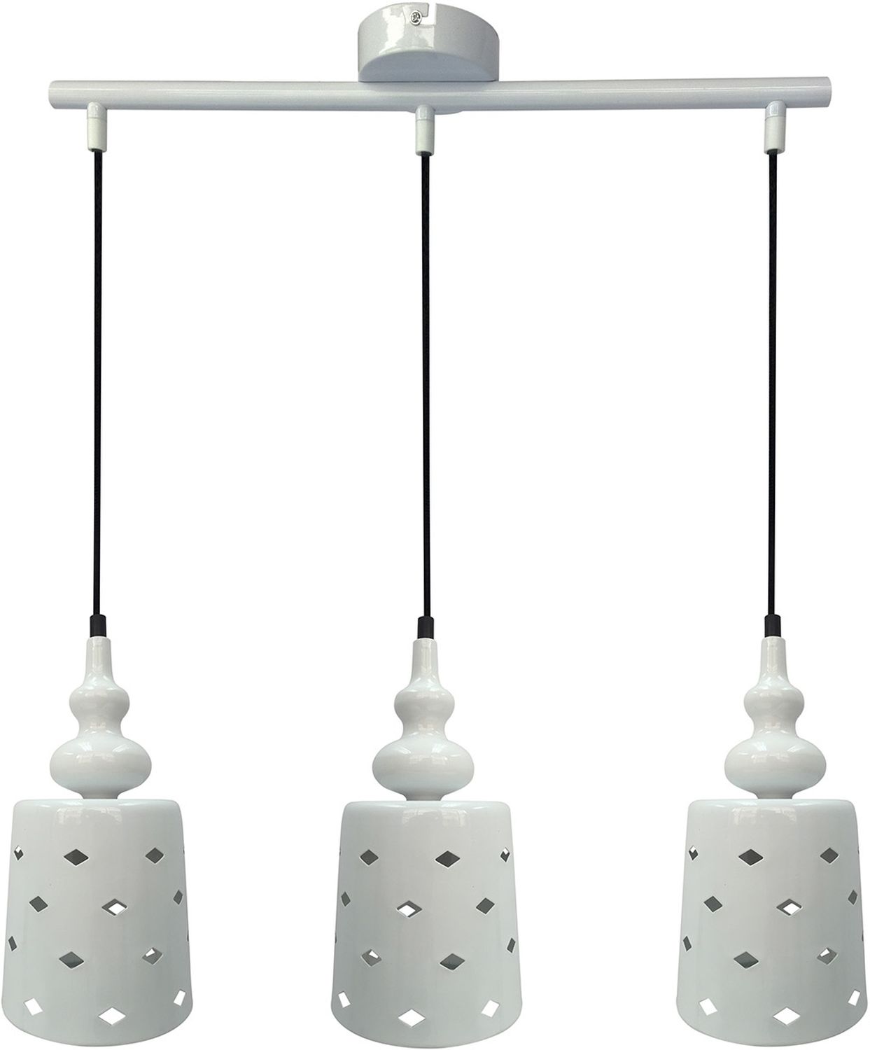 Candellux Hamp lámpara colgante 3x60 W blanco 33-51943
