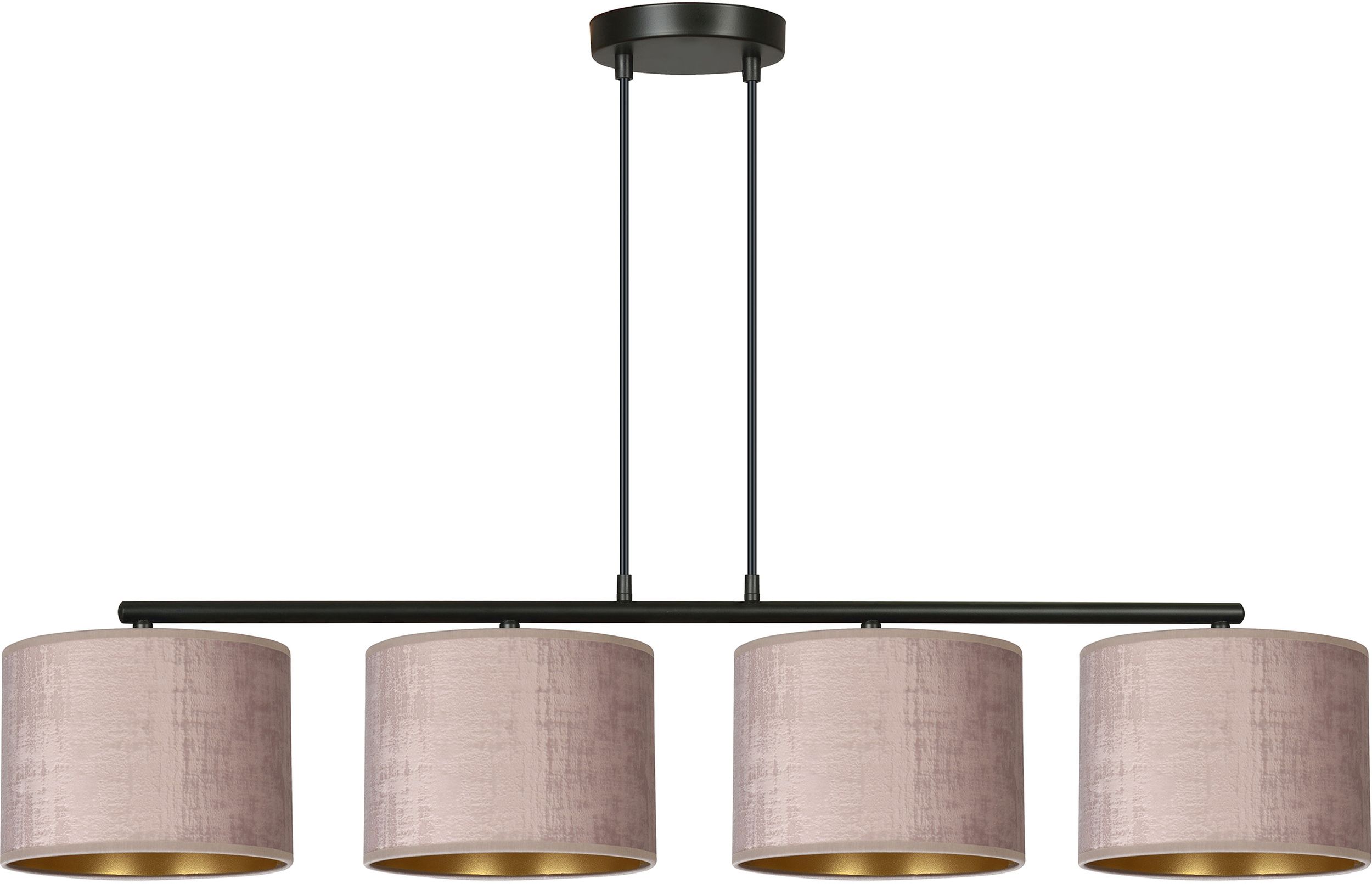 Emibig Hilde lámpara colgante 4x15 W negro-rosa-oro 1053/4