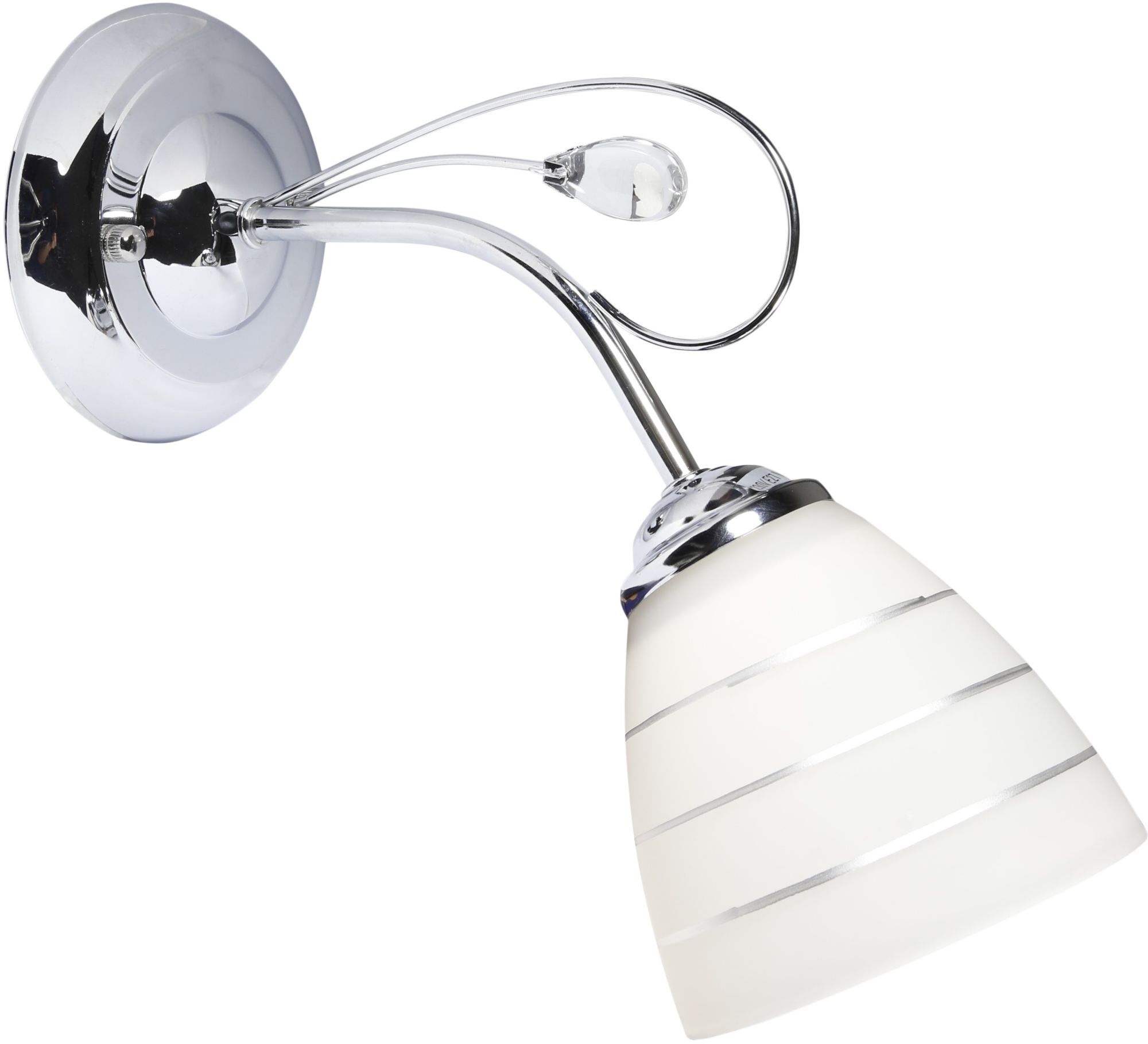 Candellux Simpli lámpara de pared 1x40 W blanco-cromo 21-64288