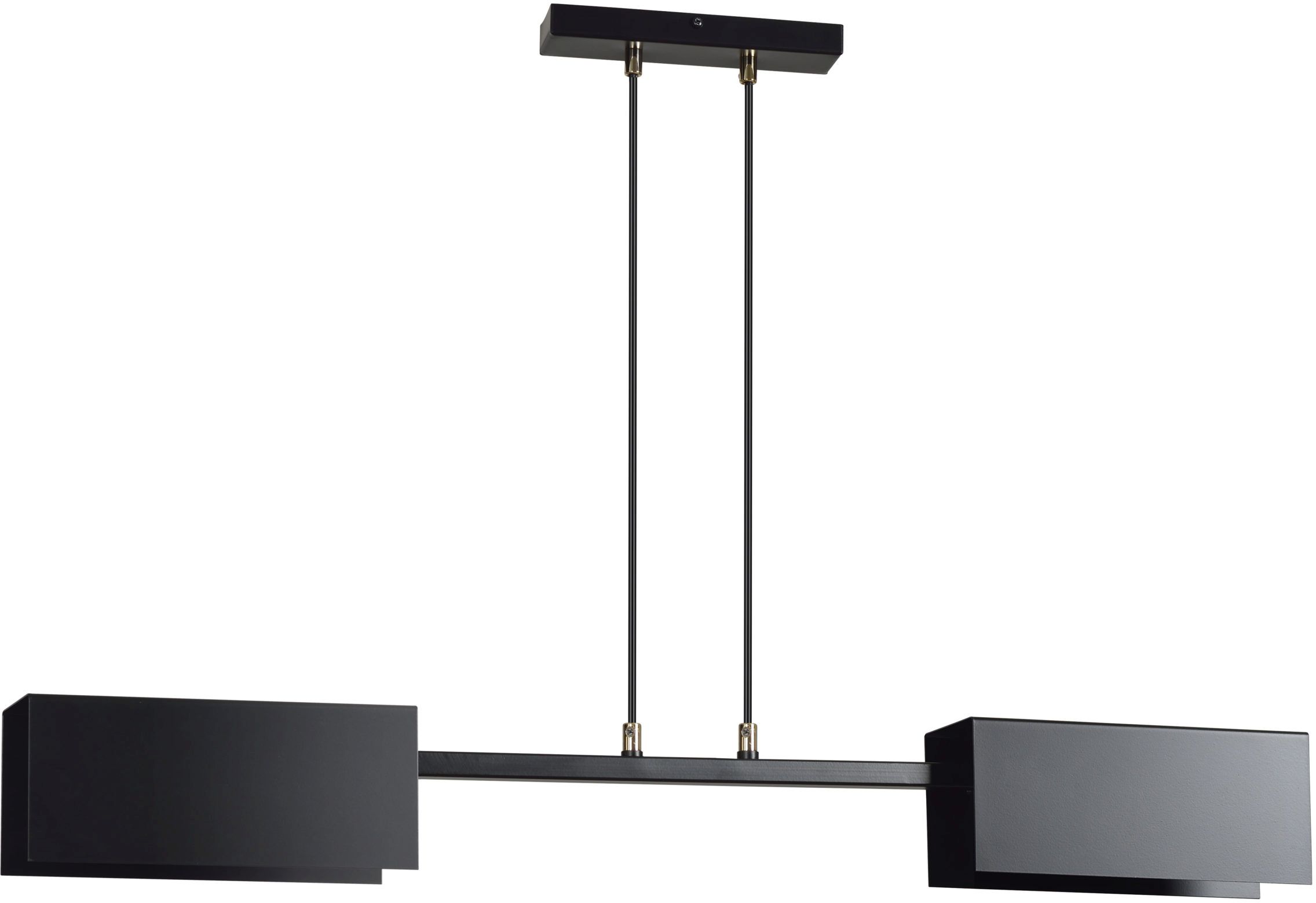 Emibig Tolos lámpara colgante 2x15 W negro 633/2