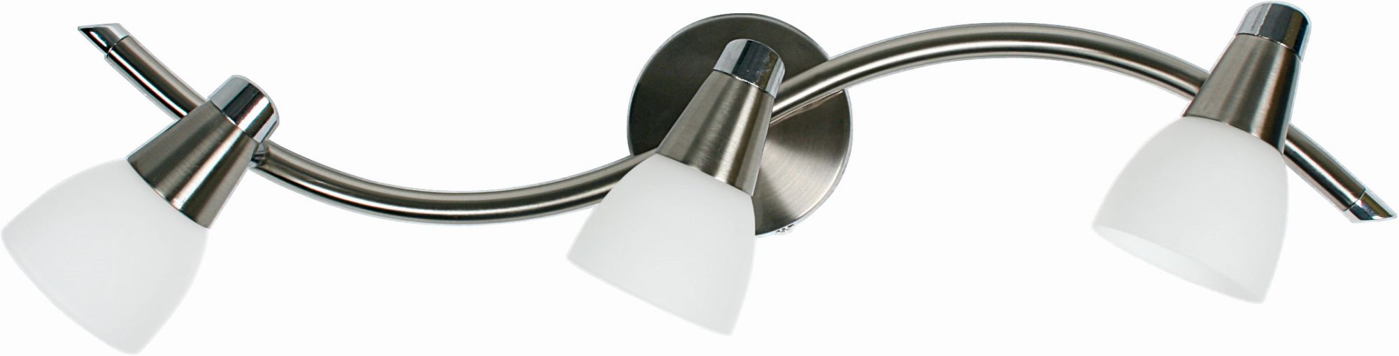 Candellux Selia lámpara de techo 3x40 W blanco-níquel 93-69993