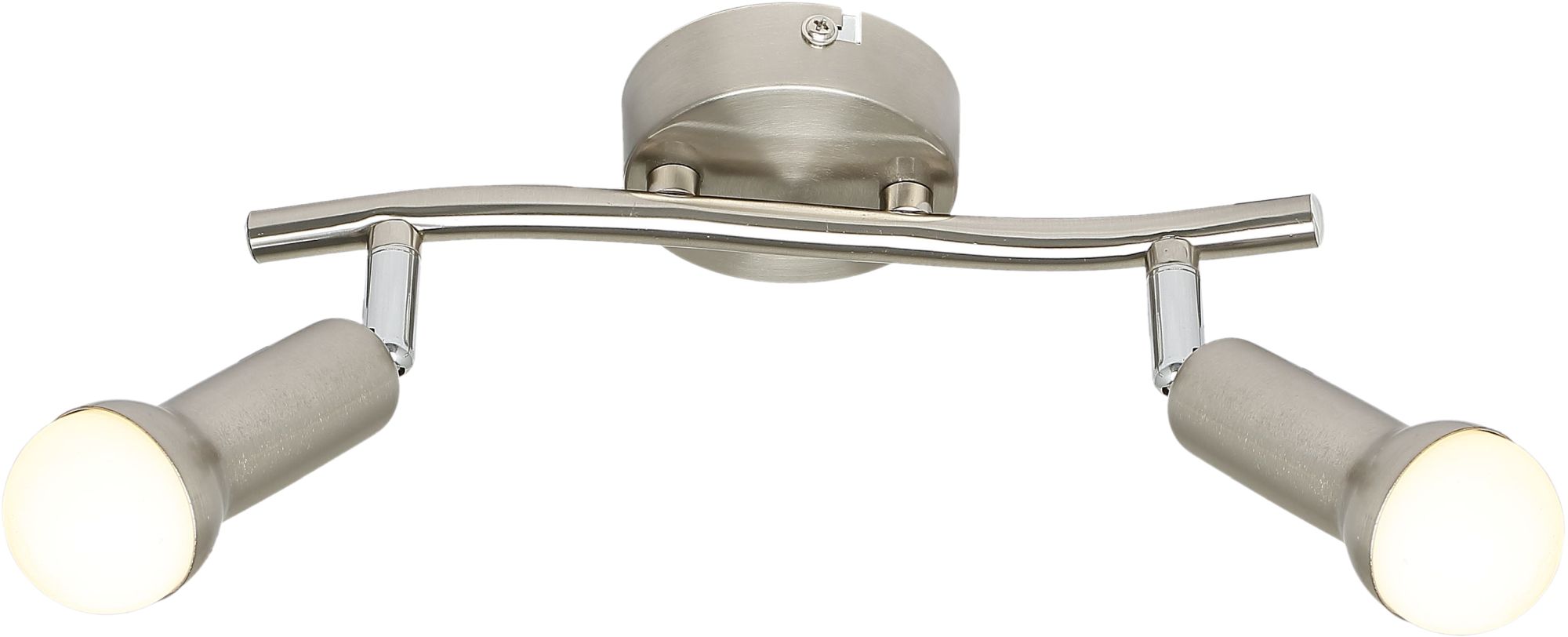Candellux Arc lámpara de techo 2x40 W níquel 92-63298
