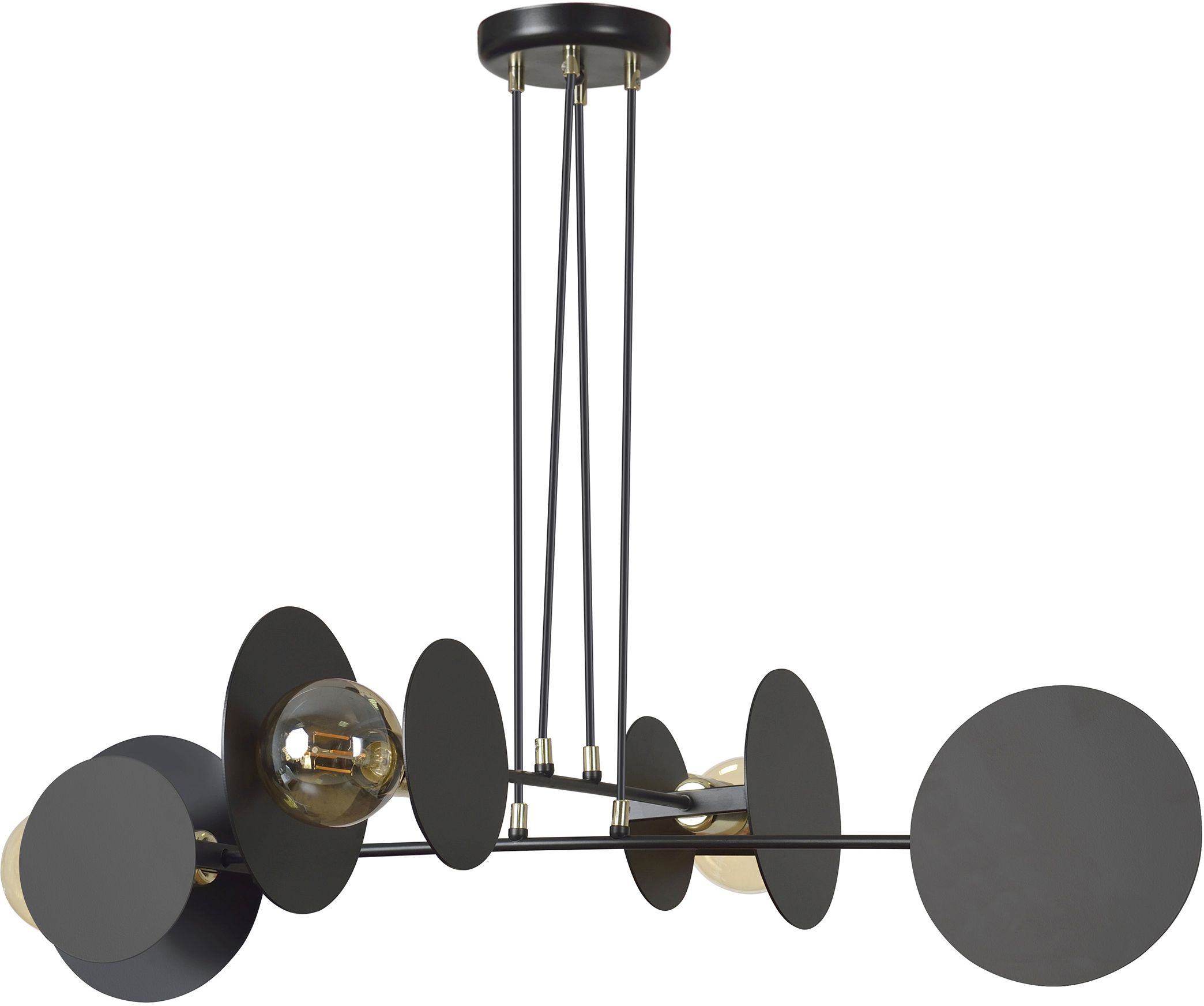 Emibig Idea lámpara colgante 4x15 W negro 792/4