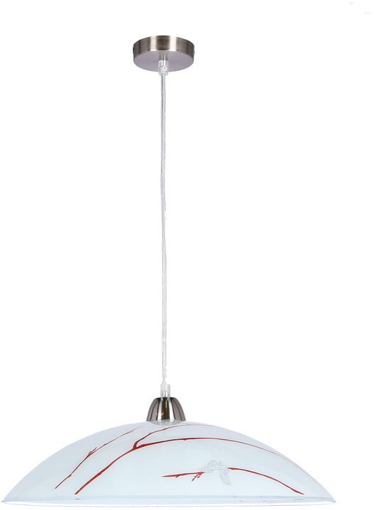 Candellux Brag lámpara colgante 1x40 W blanco-plata-marrón 31-09265