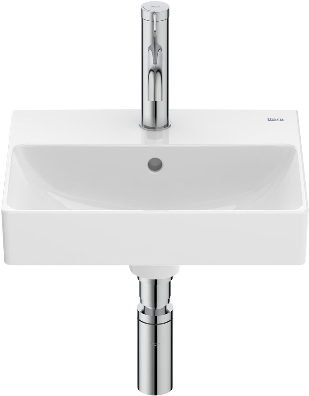 Roca Ona lavabo 40x32 cm rectangular clásico blanco A32768D000