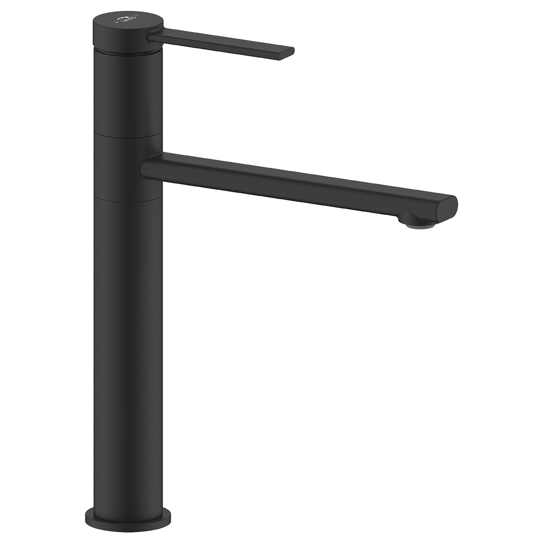 Laveo Pinar grifo para lavabo de pie negro BAW72ND