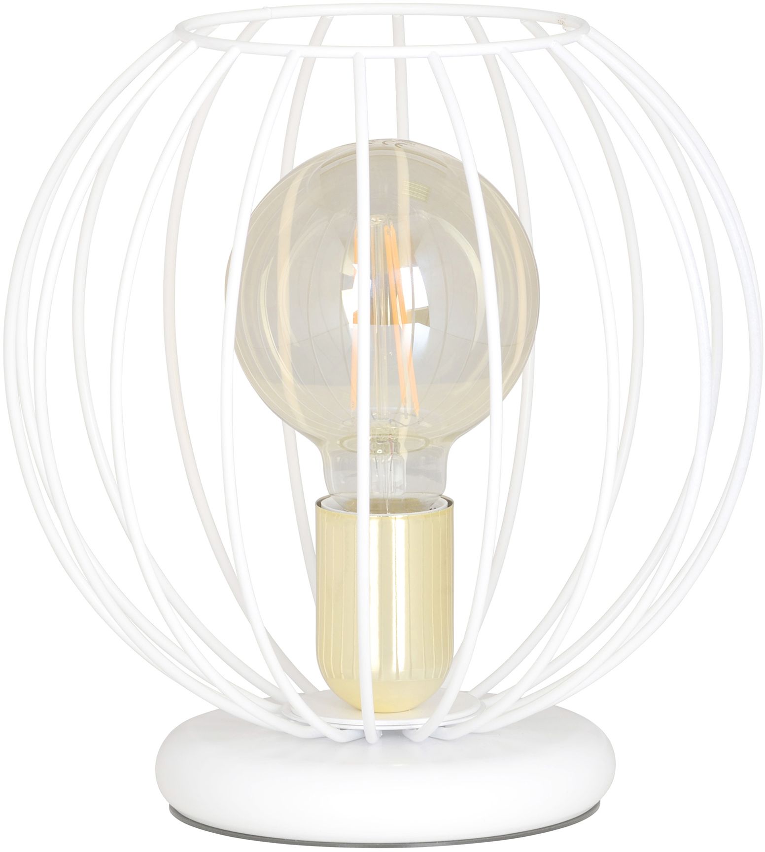 Emibig Albio lámpara de sobremesa 1x15 W blanco-oro 145/LN1