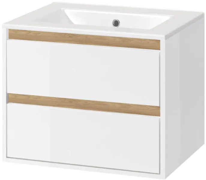 Conjunto armario Excellent Tuto MLEX.0103.600.WHBL, lavabo Excellent As CEEX.3617.600.WH