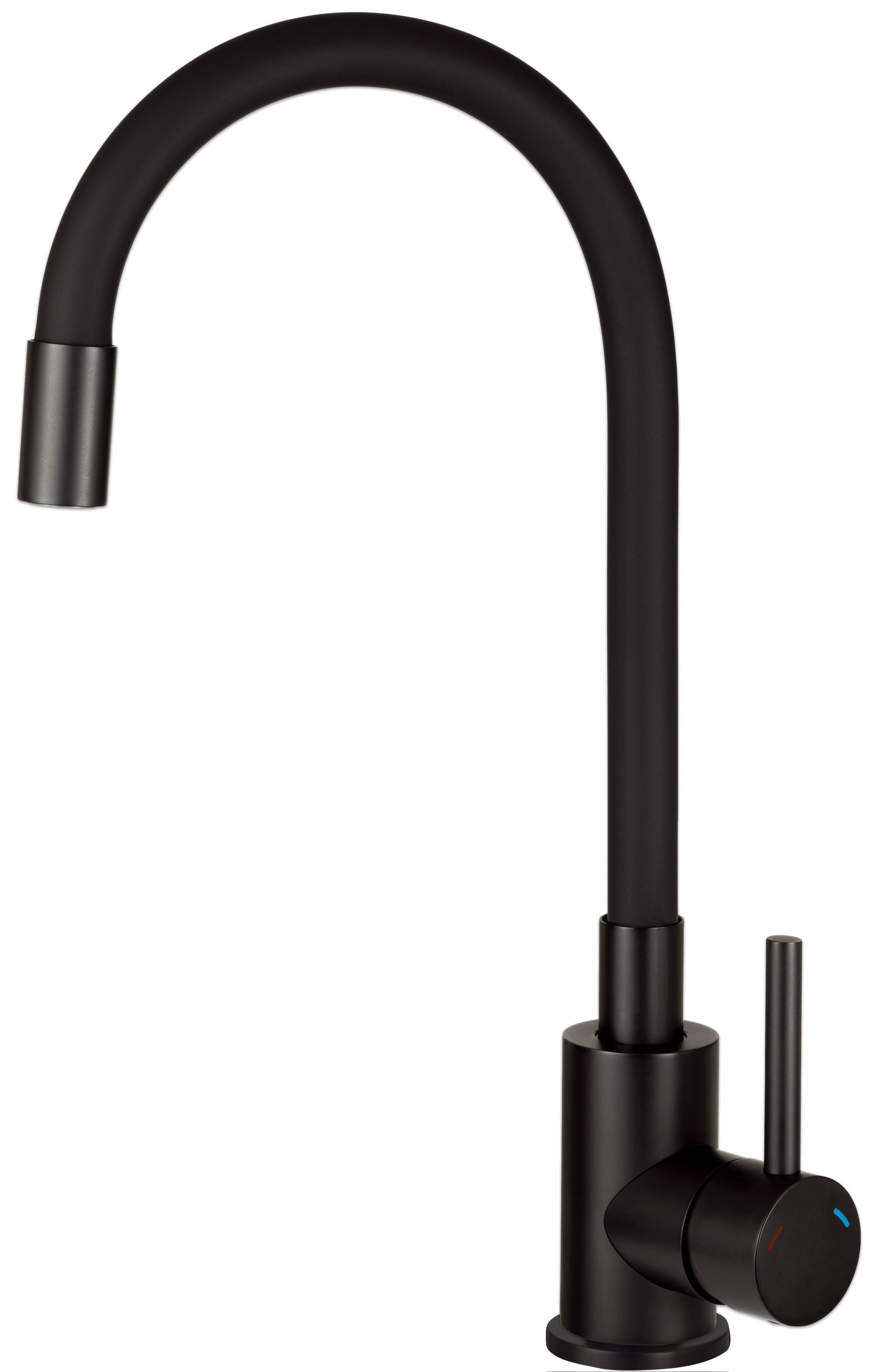 Deante Neo Luno grifo de cocina de pie negro BOC_N72M