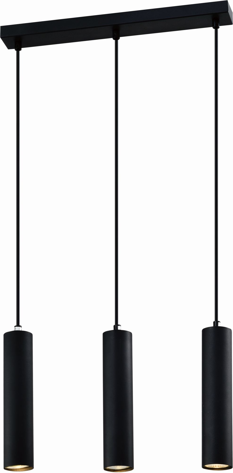Candellux Tubo lámpara colgante 3x25 W negro 33-79091