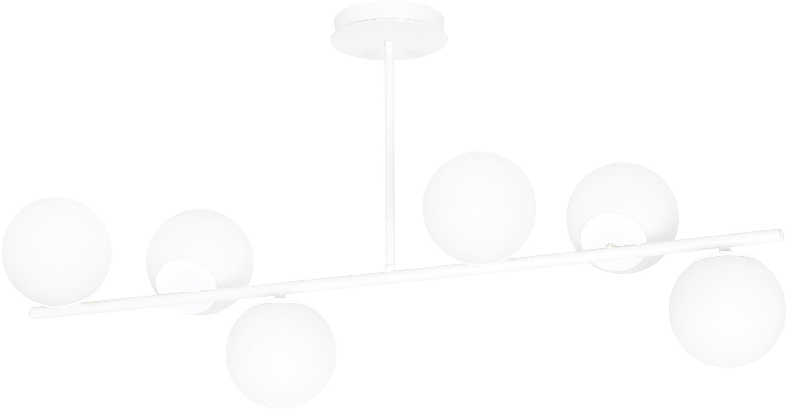 Emibig Bior lámpara de techo 6x10 W blanco 1021/6