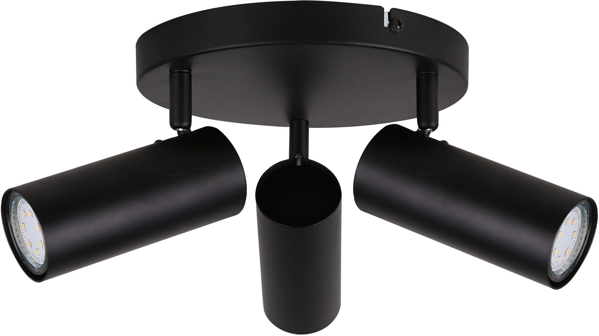 Candellux Colly lámpara de techo 3x15 W negro 98-01672