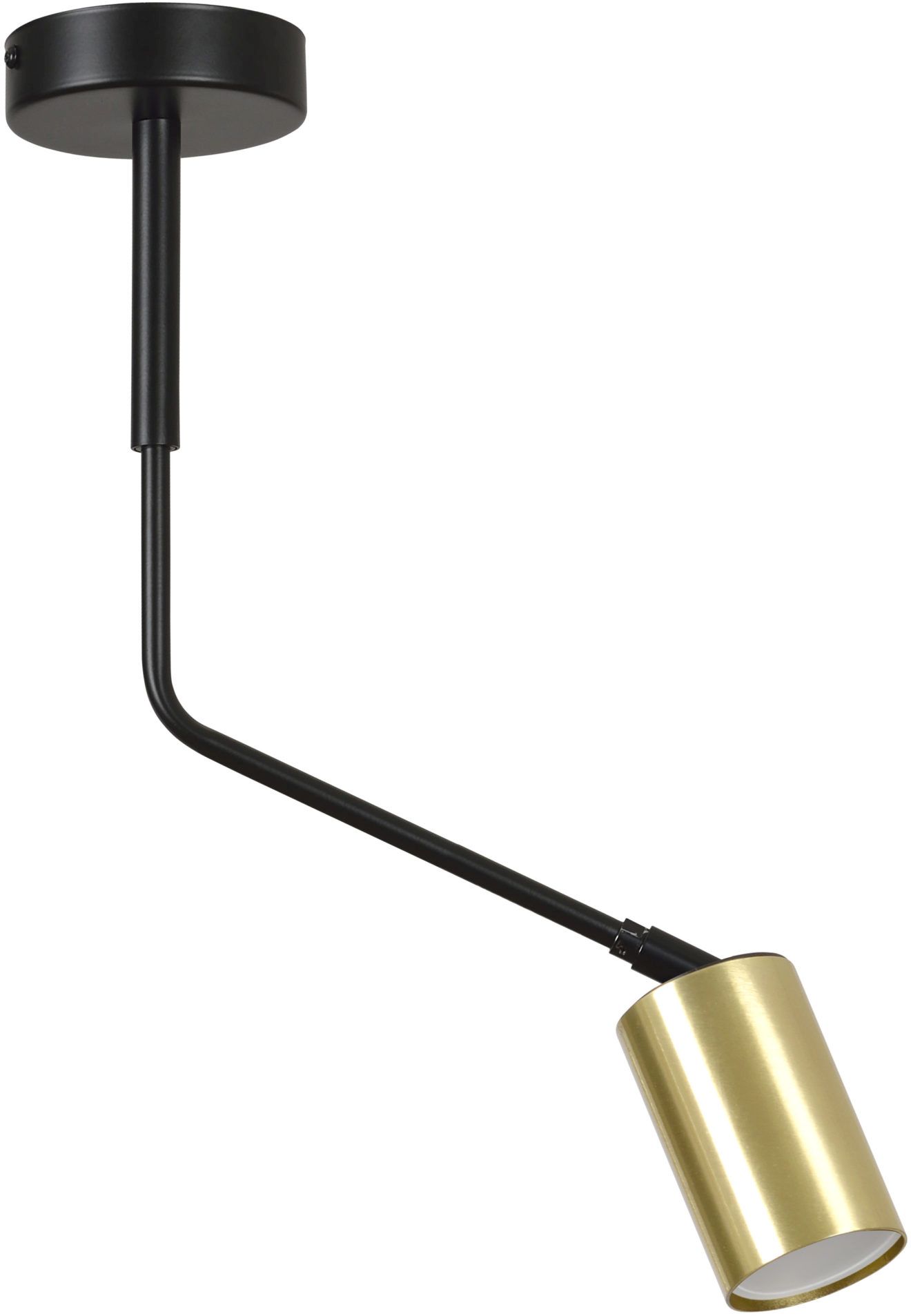 Emibig Verno lámpara de techo 1x8 W negro-oro 655/1