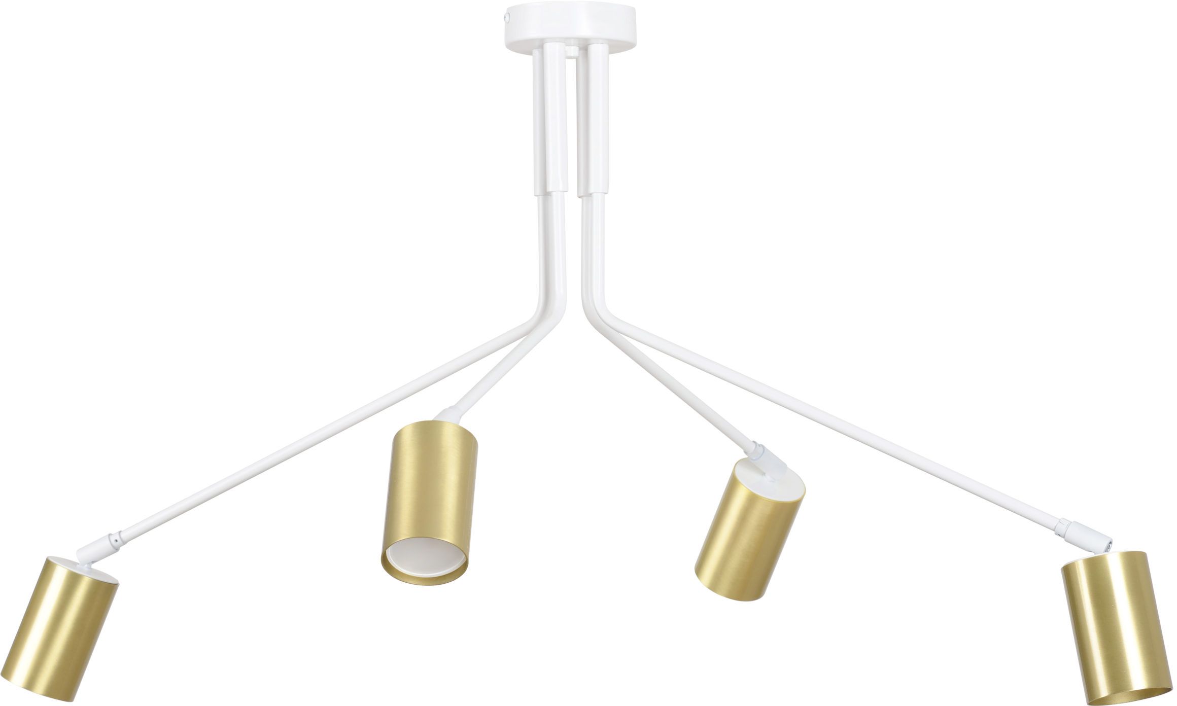Emibig Verno lámpara de techo 4x8 W blanco-oro 656/4