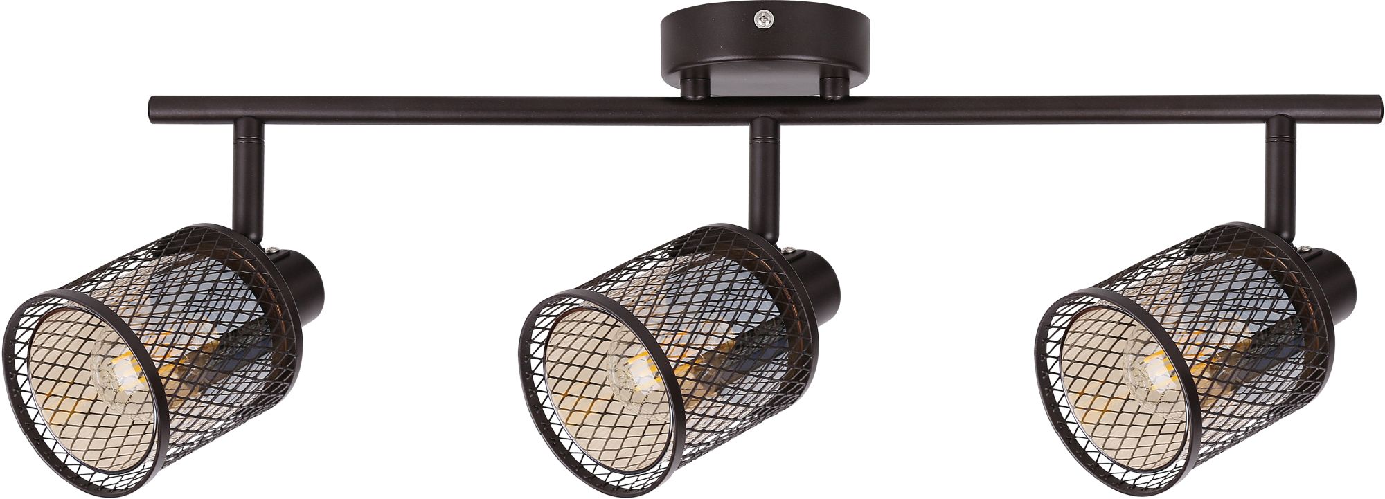 Candellux Canabera lámpara de techo 3x40 W ámbar-marrón 93-82541