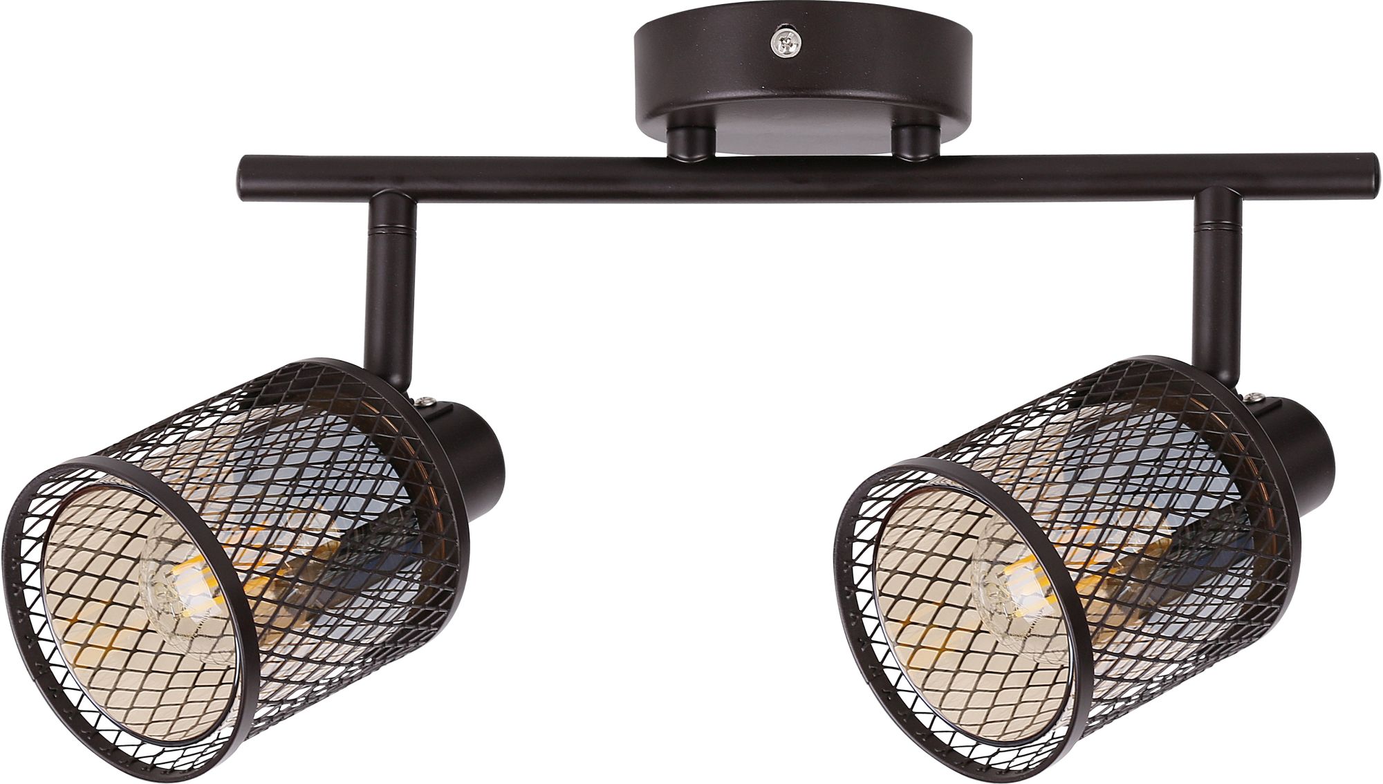 Candellux Canabera lámpara de techo 2x40 W ámbar-marrón 92-81766