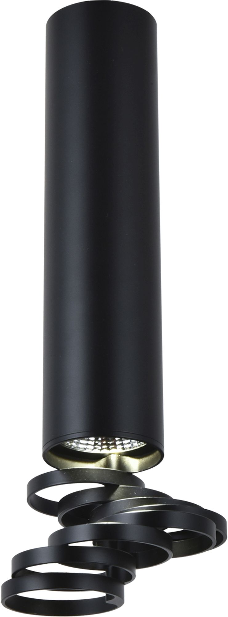 Candellux Tuba lámpara de techo 1x50 W negro 2282763