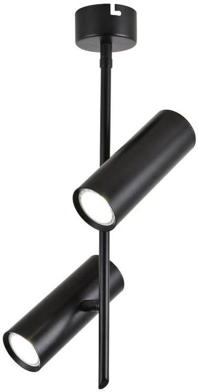 Candellux Tuba lámpara de techo 2x5 W negro 32-76267