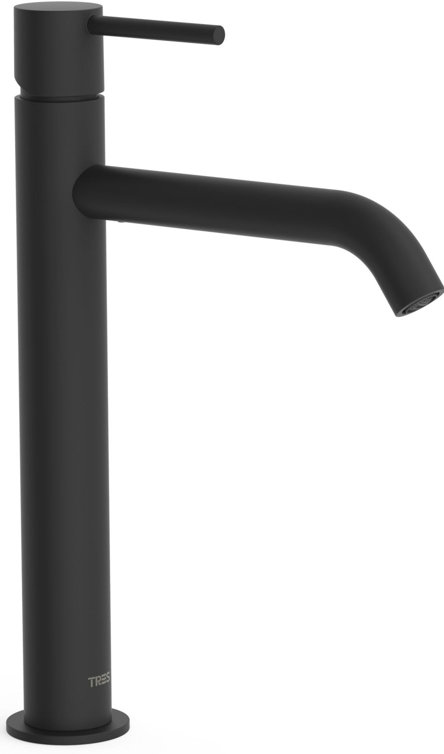 Tres Study Exclusive grifo para lavabo de pie negro 26230701NM