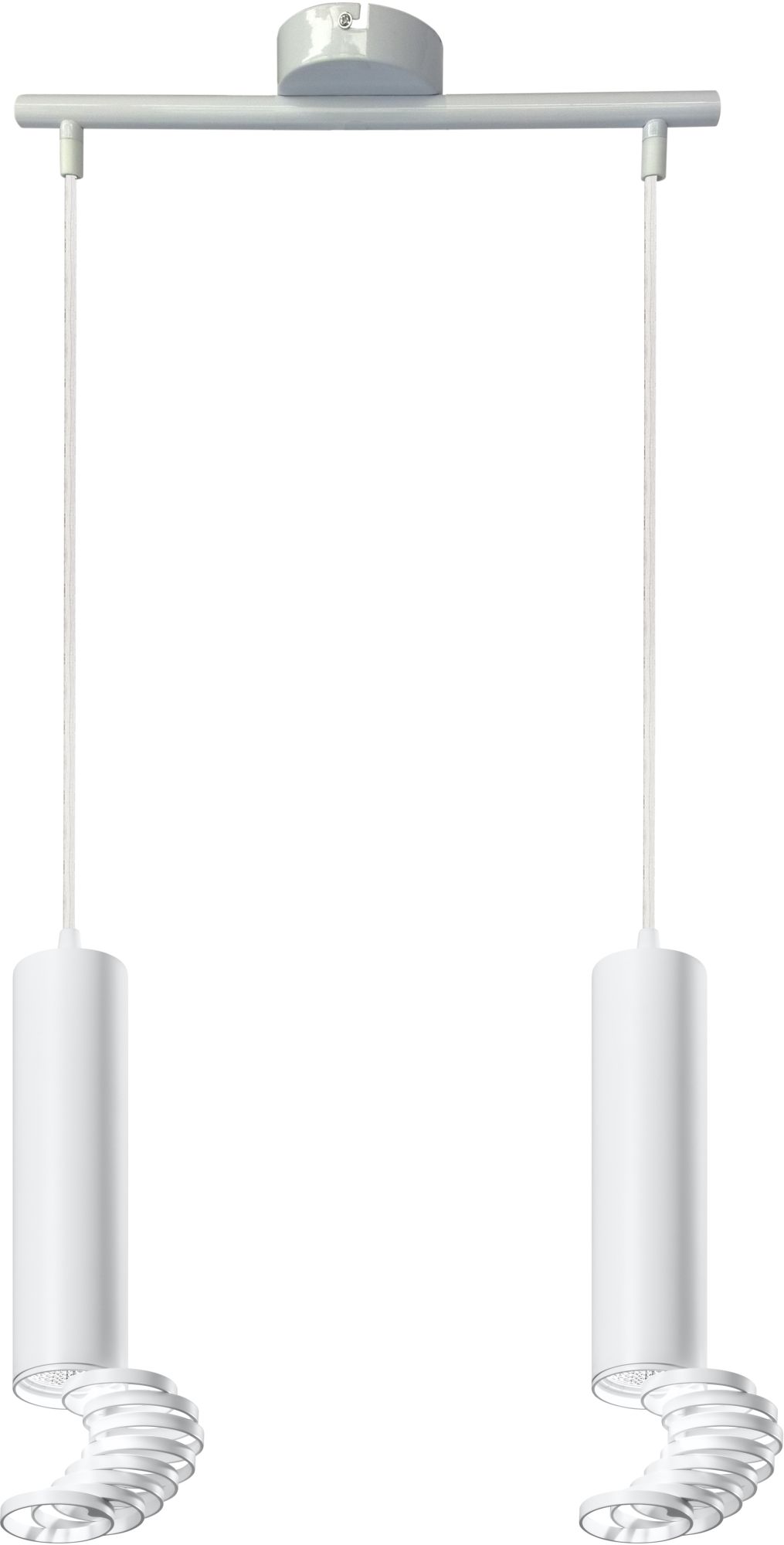 Candellux Tuba lámpara colgante 2x50 W blanco 32-78636