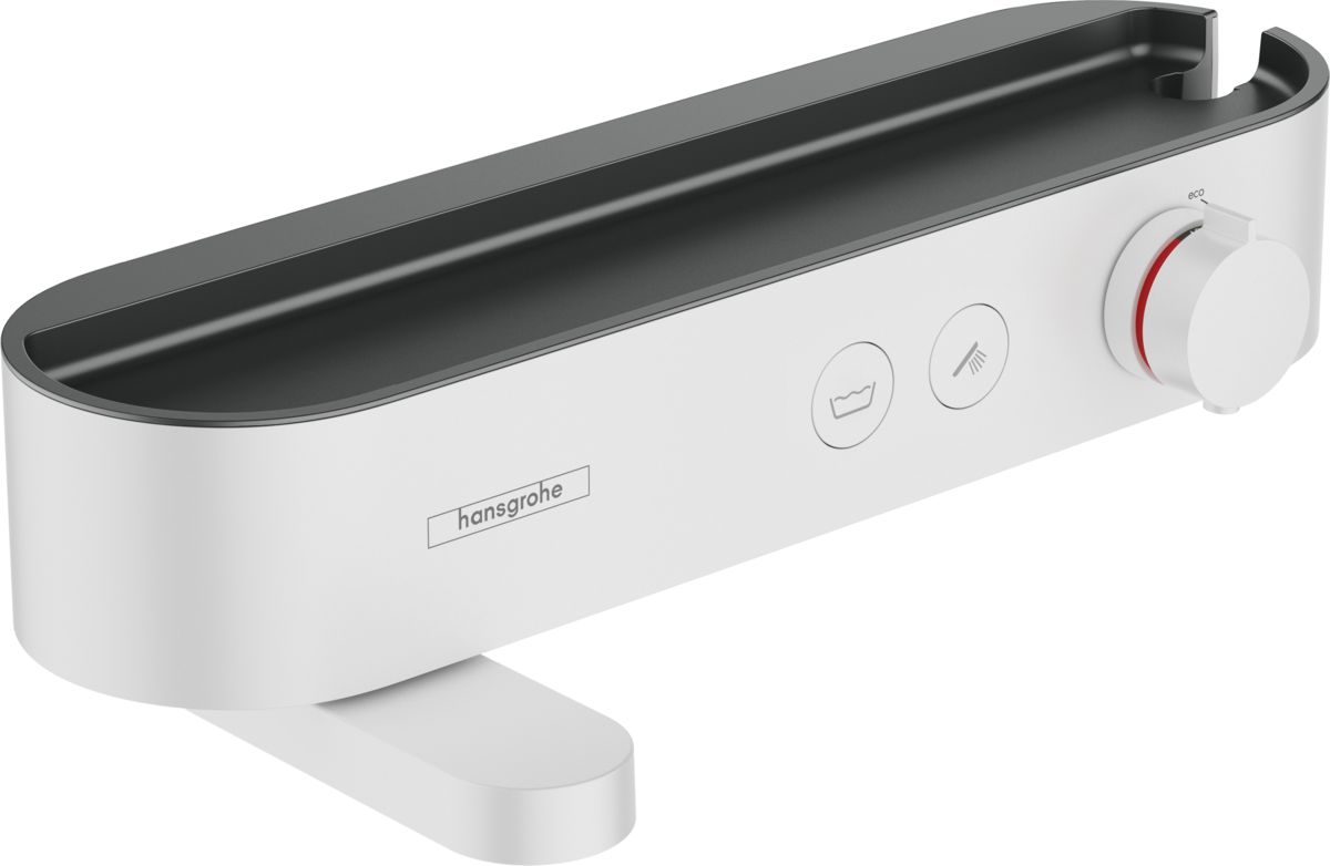 Hansgrohe ShowerTablet grifo de bañera y ducha a pared con termostato blanco 24340700
