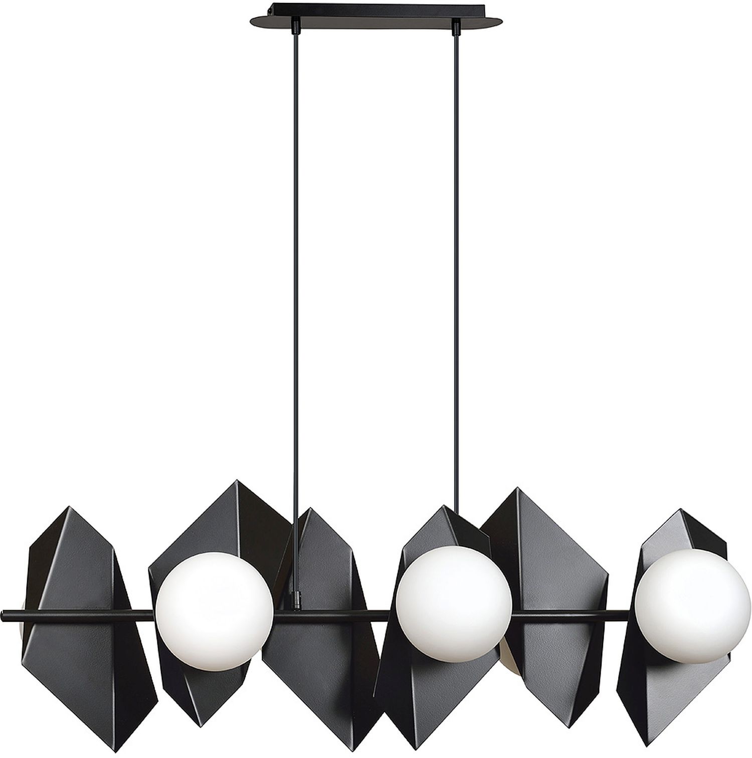 Emibig Drifton lámpara colgante 6x10 W negro 636/6
