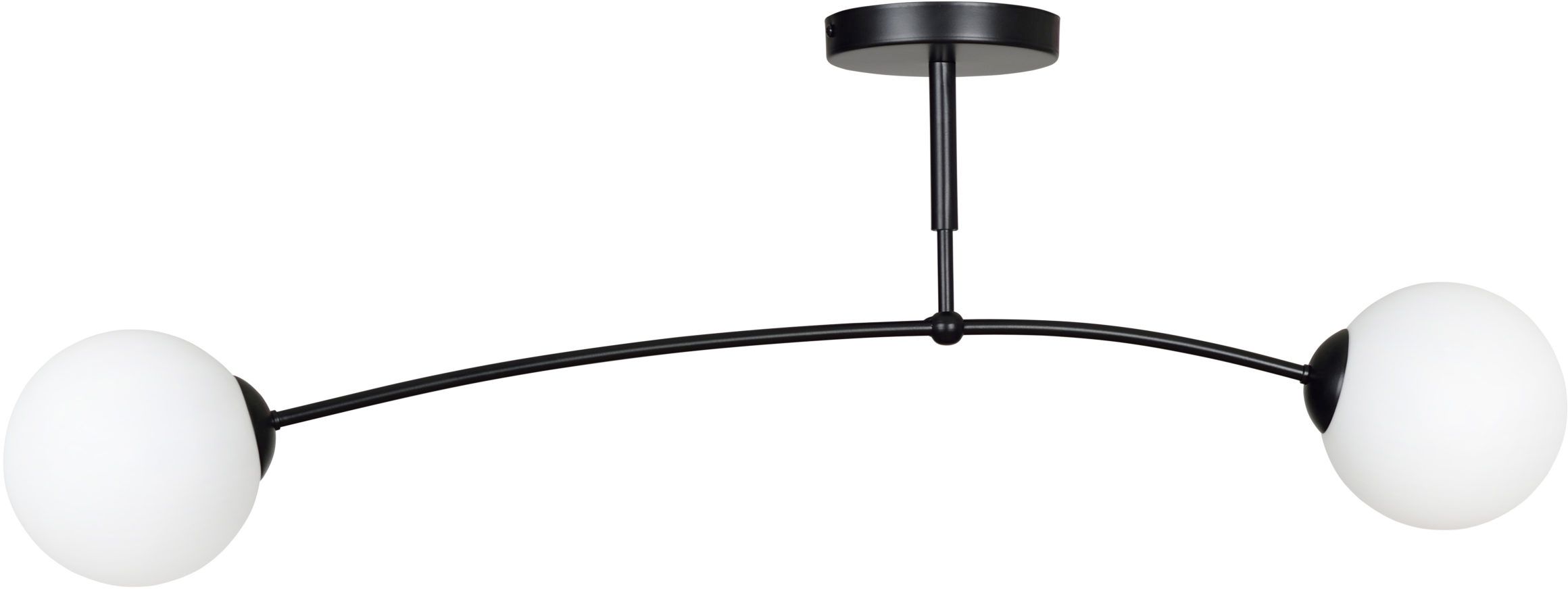 Emibig Pregos lámpara de techo 2x10 W negro-leche 670/2
