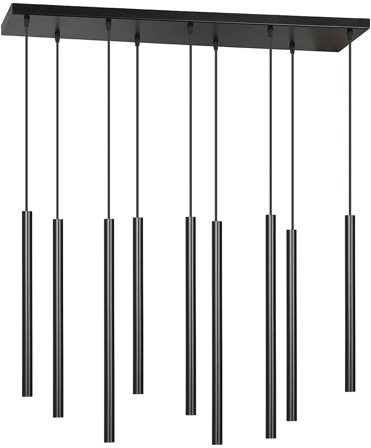 Emibig Selter lámpara colgante x8 W negro 552/9