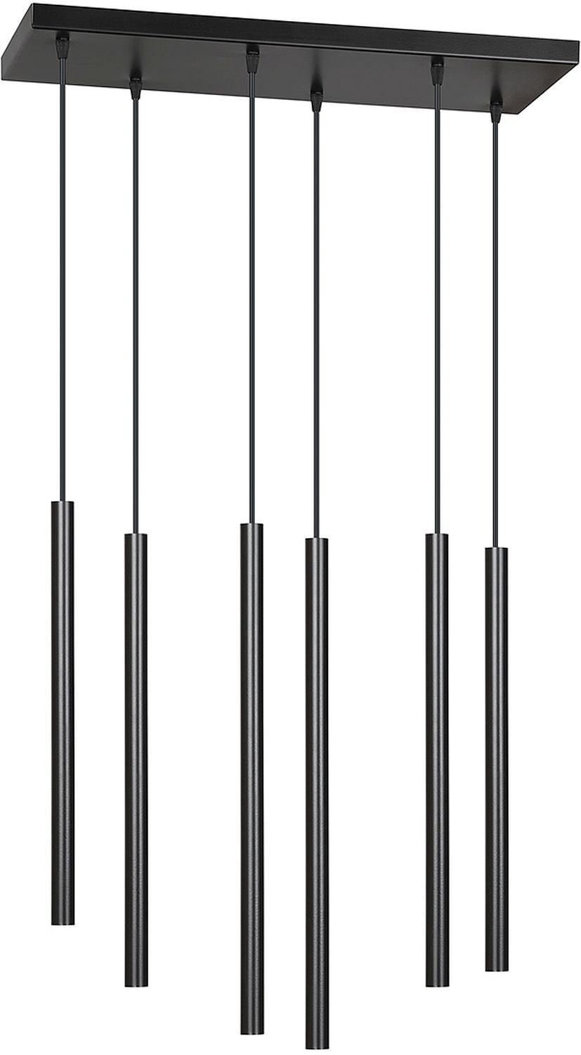 Emibig Selter lámpara colgante 6x8 W negro 552/6